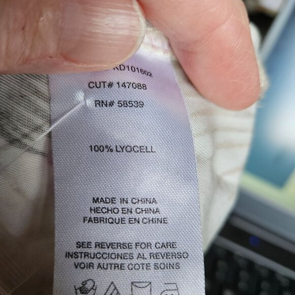 Kut From The Kloth Tropical Print Button-Front Shirt Dress Lightweight Sz Small - Picture 11 of 15